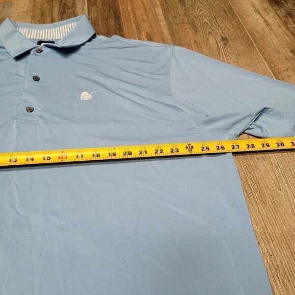 FootJoy Mens Polo Golf Short Sleeve Shirt Blue Polyester Size XXL - Picture 7 of 8